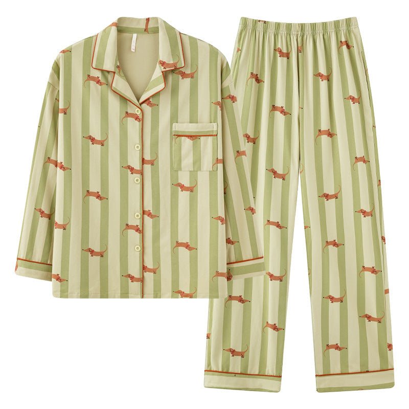 Matching His and Hers Autumn Pajamas 100% Cotton