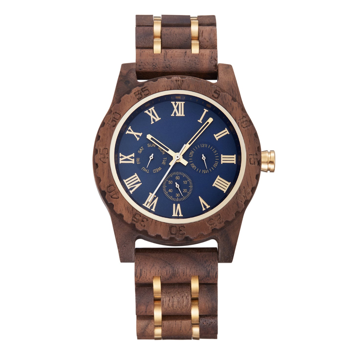 Customized Wooden Mens Analog Watch