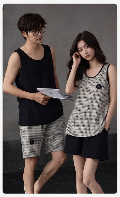 Soft Modal Couple PJs - Sleeveless Summer Set