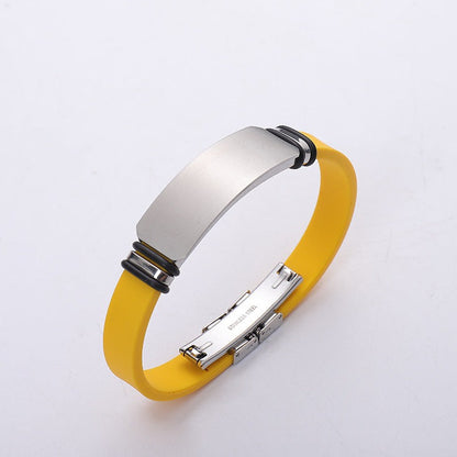 Custom Engravable Sports Bracelet for Men