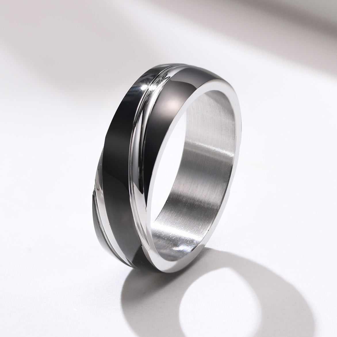 Personalized Mens Wedding Band 6mm