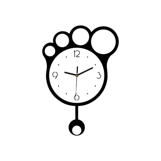 Cute Paw Pendulum Silent Wall Clock (28×41 cm)