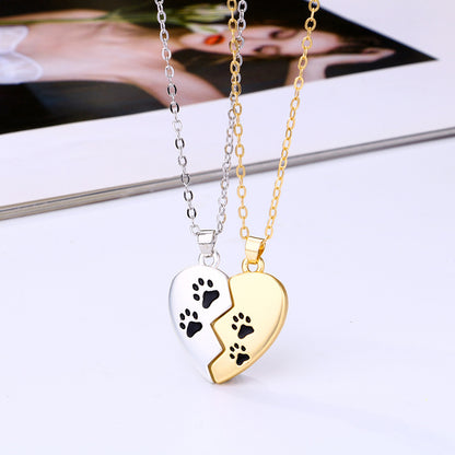 Cute Half Hearts Bff Friendship Necklaces Set