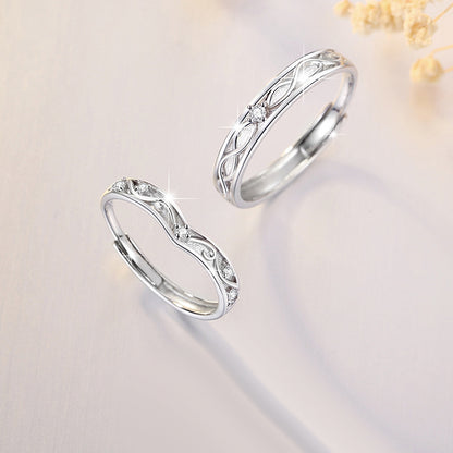 Custom 2 Pcs Set of Marriage Rings for Couples