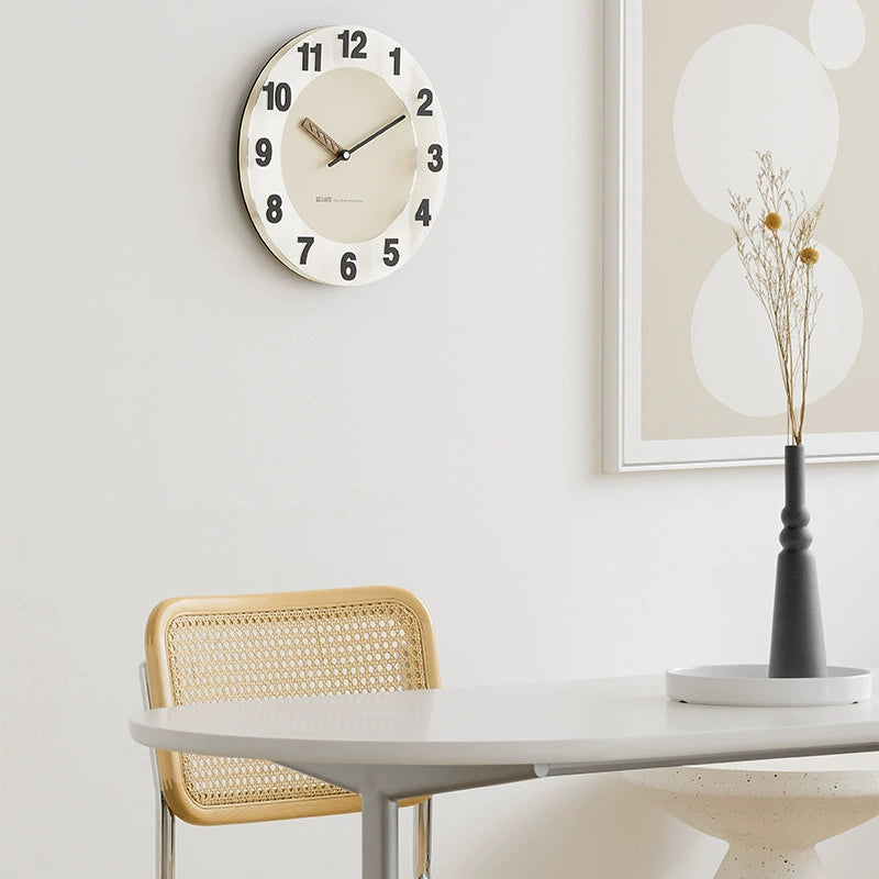 Monochrome Bold Minimalist Silent Wall Clock