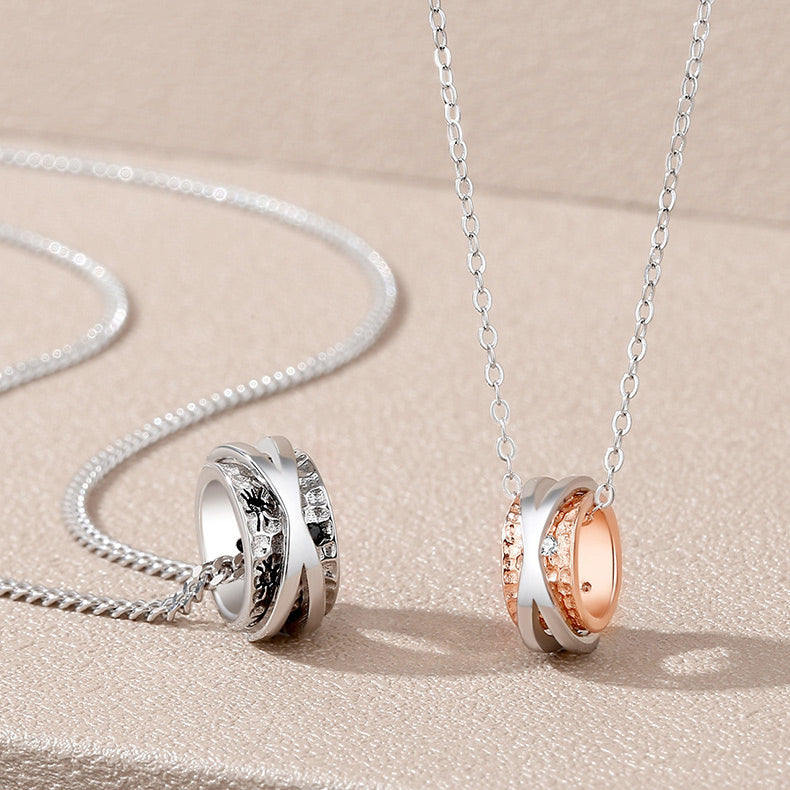 Engraved Matching Rings Couple Jewelry Set Gullei.com