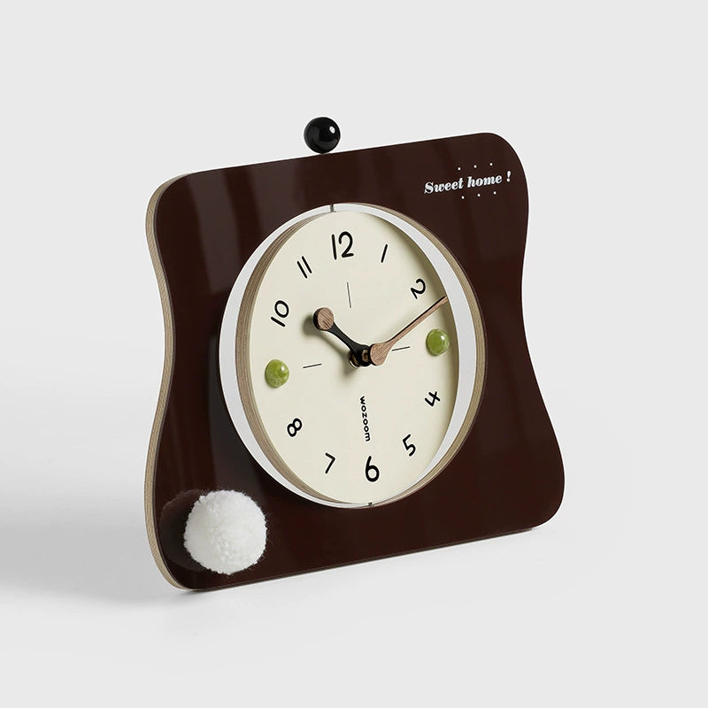 Sweet Home Silent Table Clock
