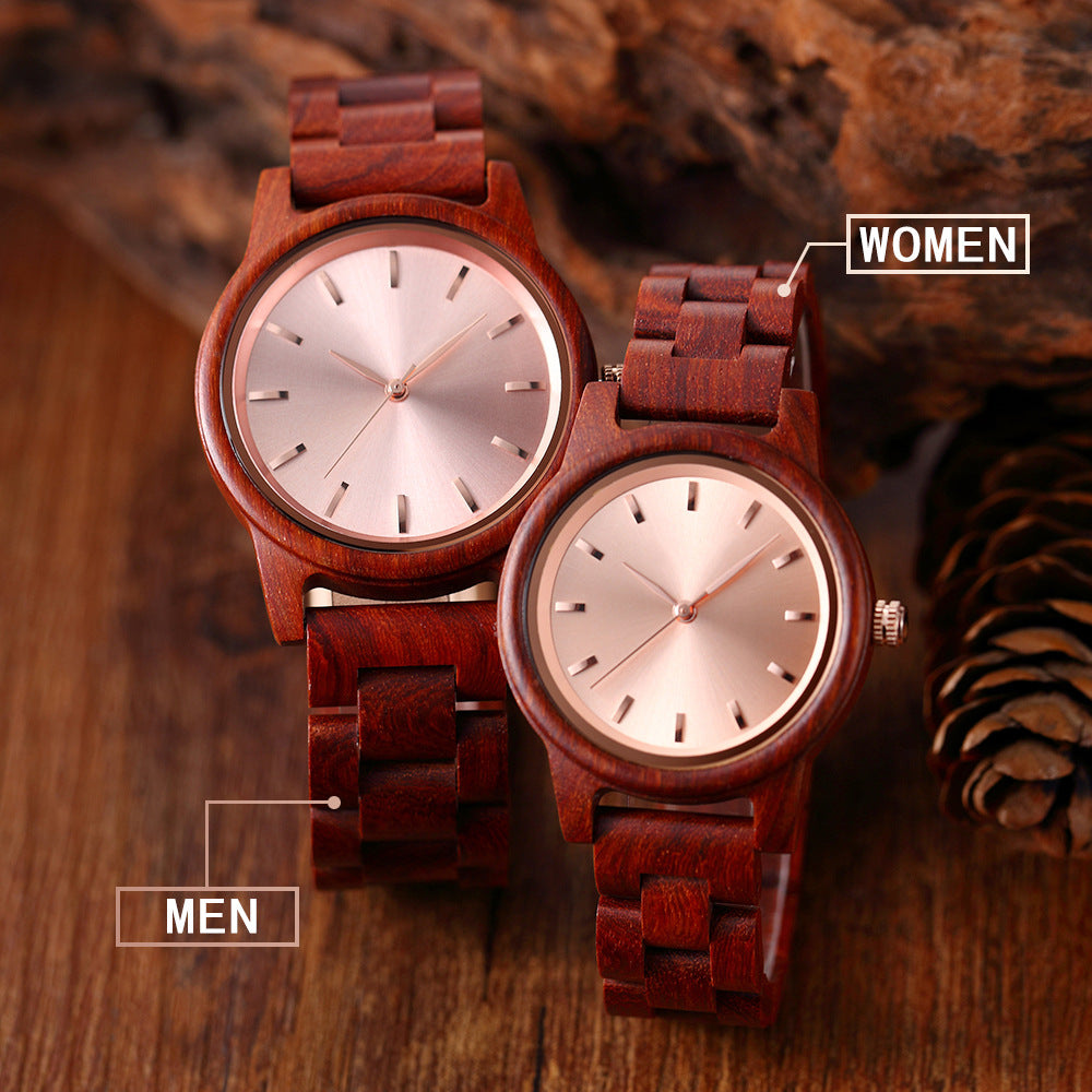 Wooden Couple Watches Gift Set for Two