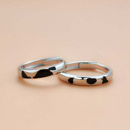 Romantic Matching Promise Rings for Him and Her