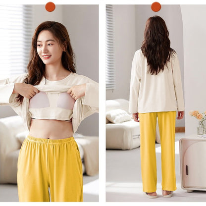 Women Simple Pajamas Loungewear Set