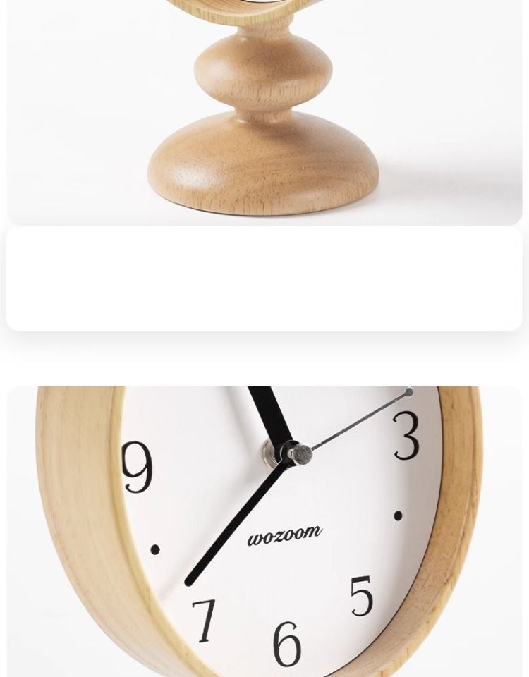 Nordic Retro Silent Pedestal Clock