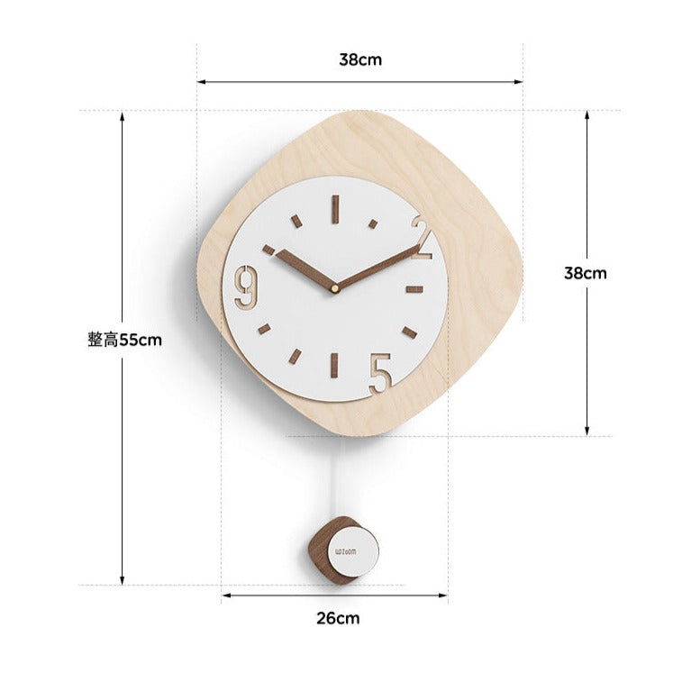 Modern Style Pendulum Wall Décor Clock