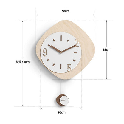 Modern Style Pendulum Wall Décor Clock