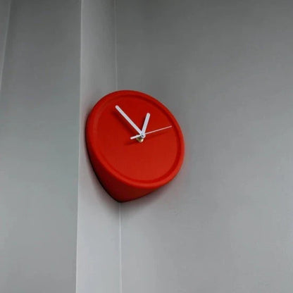 Minimalistic Wall Corner Analog Silent Clock