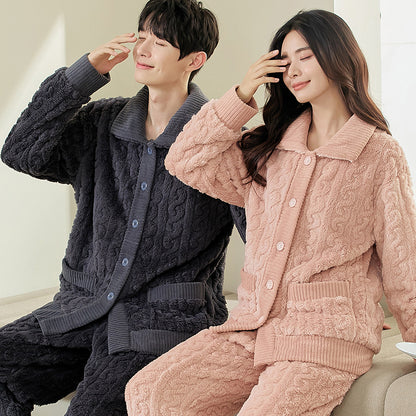 Matching Winter Sleepwear Set for Couples