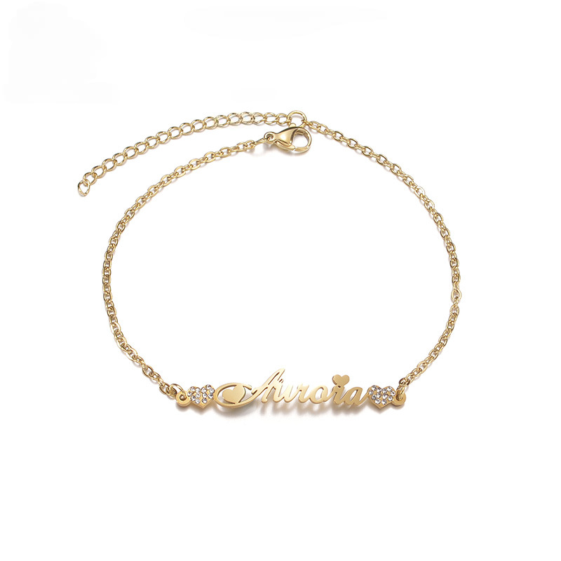 Custom Name Thin Chain Bracelet