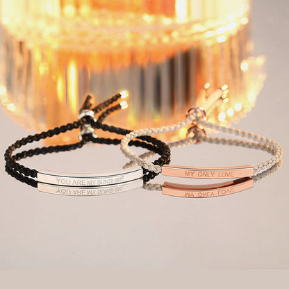 Customized Matching Friendship Rope Bracelets
