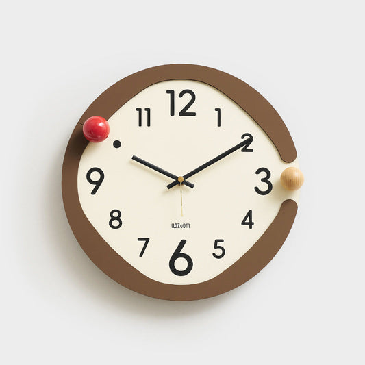 Minimalistic Nordic Wall Décor Silent Clock – Elegant and Quiet Design