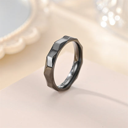 Custom Unisex Rhombus Wedding Ring