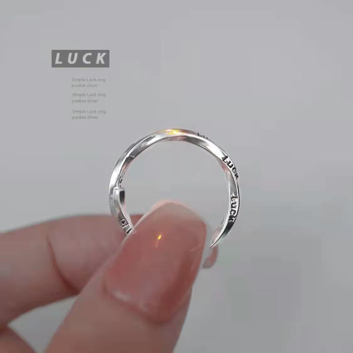 Mobius Love Luck Ring Gift for Women