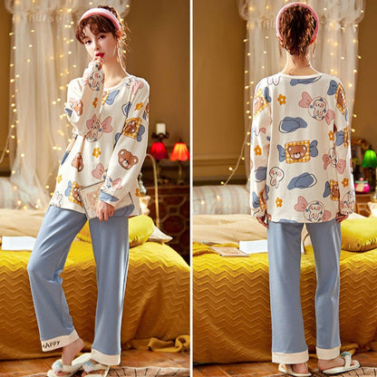 Cartoon Pajamas Loungewear Dress for Women