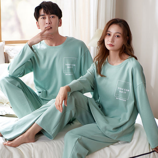 Pure Cotton Couple Sleepwear Loungewear Set