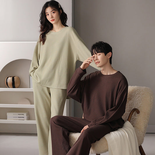 Matching Pajamas Set for Couples Long Sleeves Comfortable