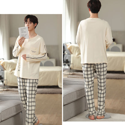 Natural Cozy Cotton Couple Pajamas – Soft & Hypoallergenic Set by Gullei