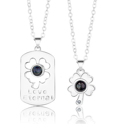 Love in 100 Languages Projection Promise Necklaces Set