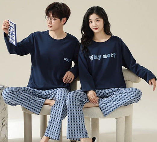 Stylish Matching Pajamas for Men and Women 100% Cotton