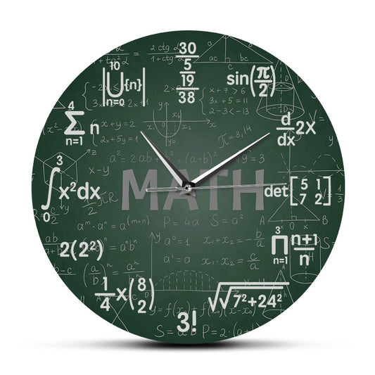 Wall Deco Clock Gift for Math Teacher