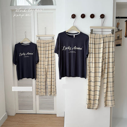 Minimalist Modal Couple's Pajama Set | Sophisticated & Silky Comfort