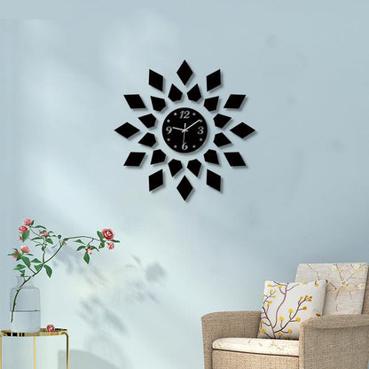 3D Sticker DIY Decorative Silent Wall Clock – Customizable Modern Design