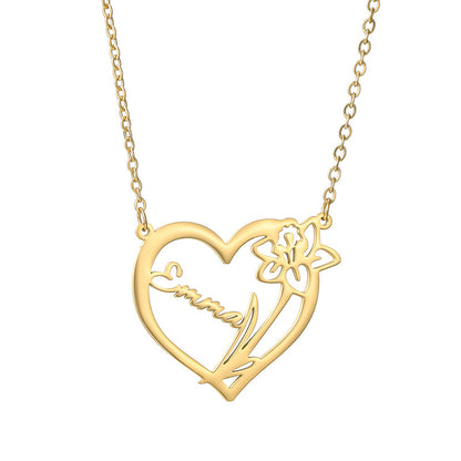 Heart Personal Name Necklace