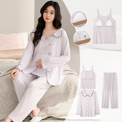 3-Piece Maternity Soft Sleepwear Set