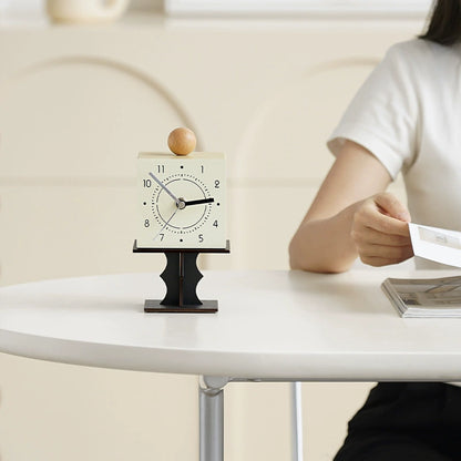 Nordic Cube Silent Pedestal Clock