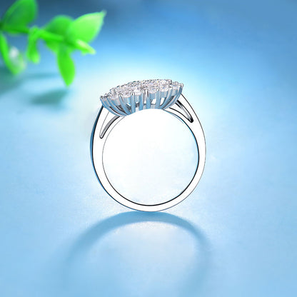 Cluster Flower Lab-Created Diamond Ring