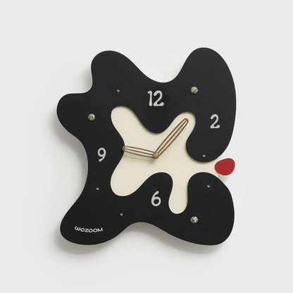 Abstract Silent Wall Clock – Eco-Friendly Artistic Design
