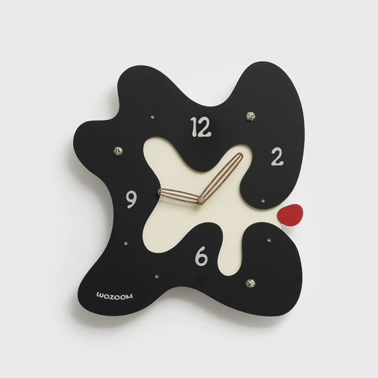 Abstract Silent Wall Clock – Eco-Friendly Artistic Design