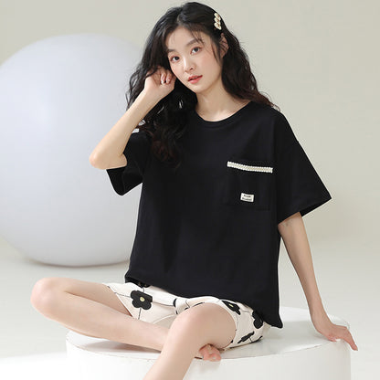 Two-Piece Cotton Sleepwear Set for Women