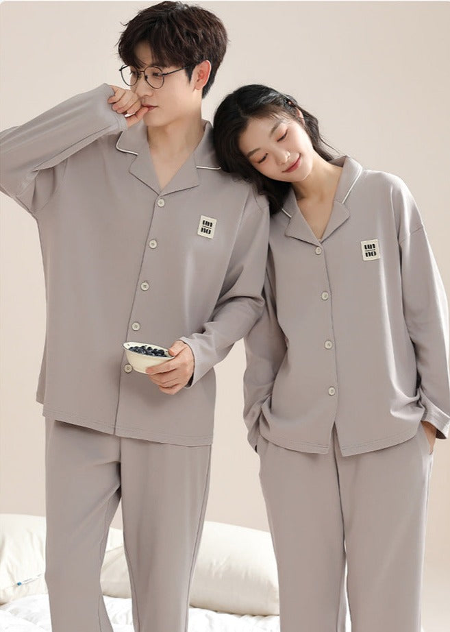 Matching Cotton Pajamas Set for Couples