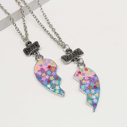 Half Hearts Best Friends Necklaces Set for Two