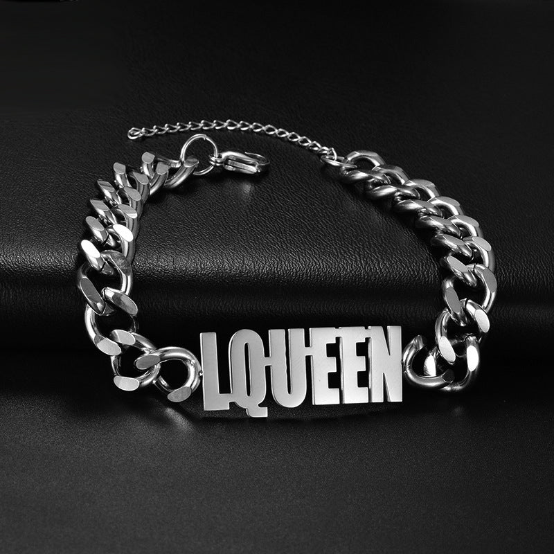 Thick Chain Custom Name Bracelet