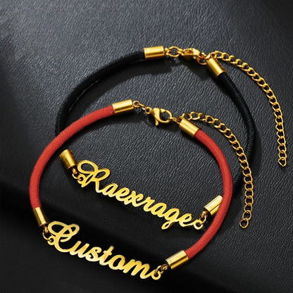 Custom Name Rope Bracelet