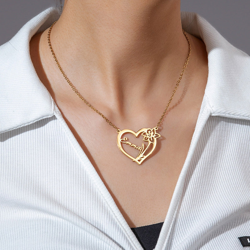Heart Personal Name Necklace