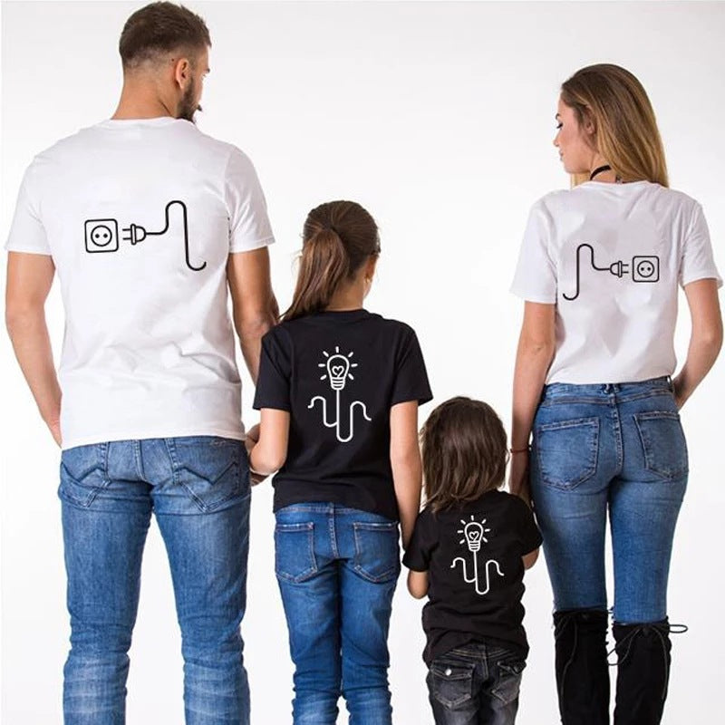 Parents Kids Matching Family Tshirts Set of 4
