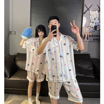 Cool Comfort: Fun Matching Summer Couple Pajamas