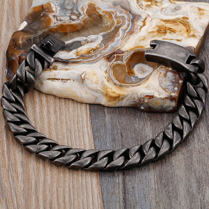 Personalized Mens Steel Bracelet 23cm