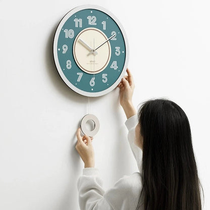 Pendulum Analog Silent Wall Deco Clock