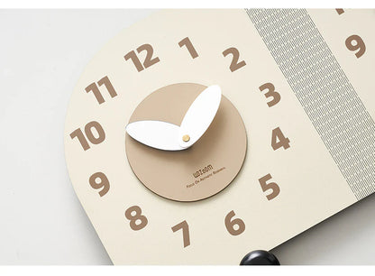 Corner Double-Sided Silent Wall Clock (Dual Time)